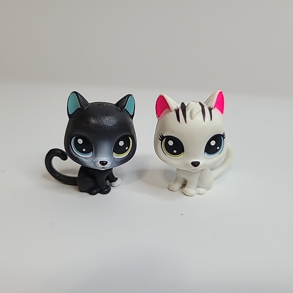 Littlest Pet Shop Series 1 Mini Pack Salty Catby & Black Cat Pair LPS